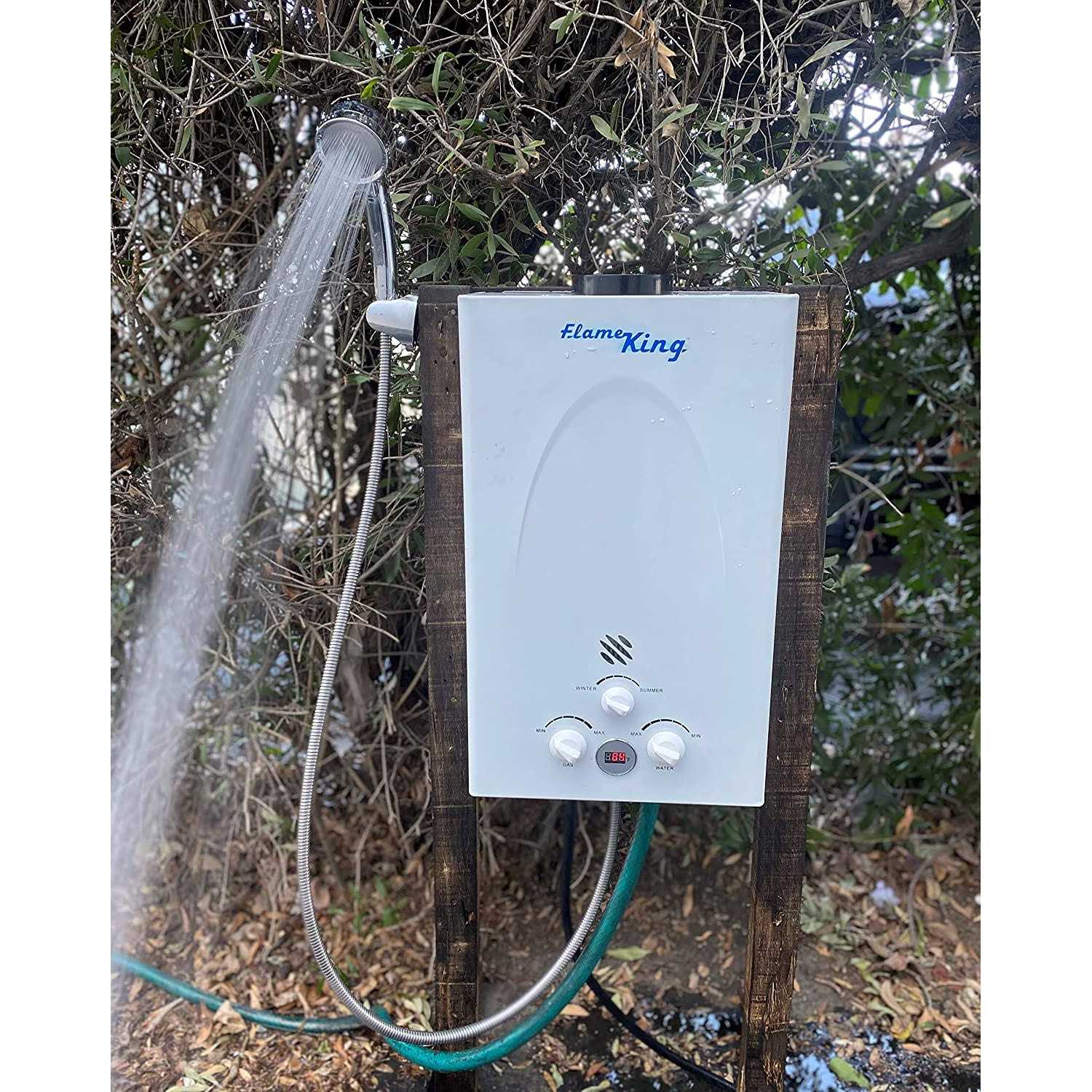 Flame King Propane Gas 10L 2.64GPM Water Heater/Shower YSNBM264 - Cheap Fitting