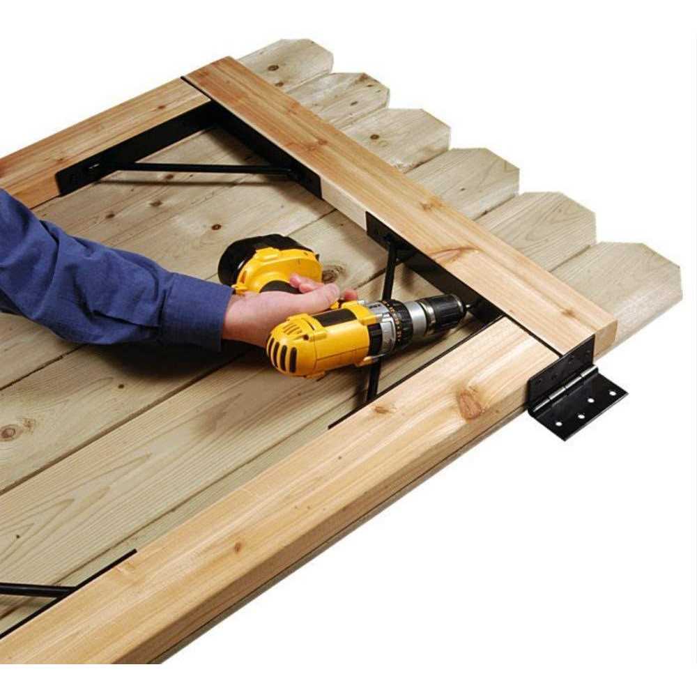 GoldOrcle Anti Sag Gate Kit Heavy Duty No Sag Kit for Wooden Gate Fence with a Gate Latch - Cheap Fitting