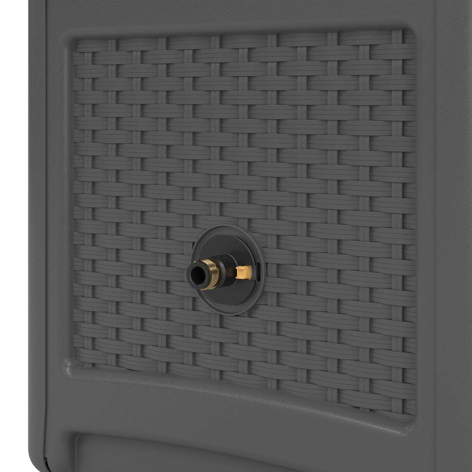 Suncast 225 ft. Smart Trak Free Standing Hideaway Hose Reel Gray 7029955 - Cheap Fitting