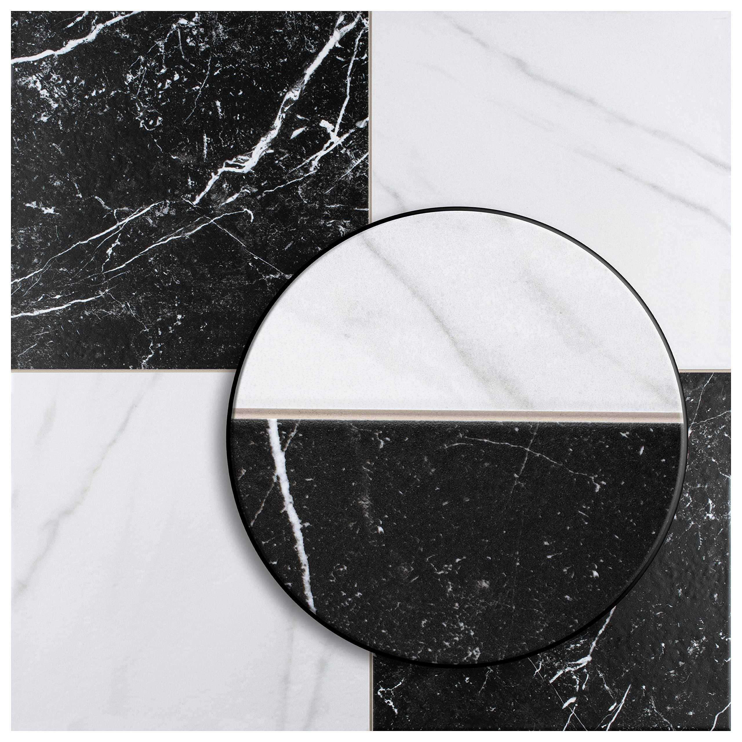 Somertile Merzoni Checker Ruzzini 17.88 x 17.88 Porcelain Floor and Wall Tile FPE18RUZ - Cheap Fitting