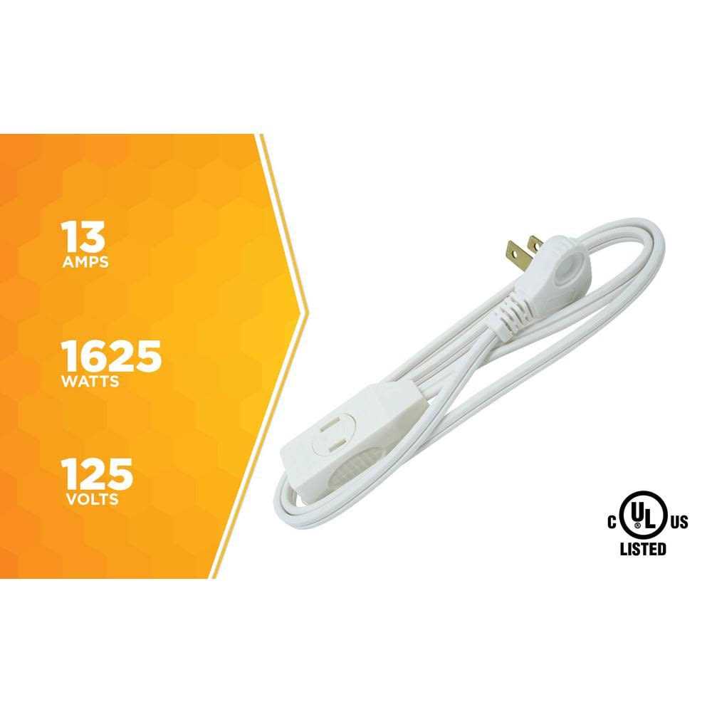 Slimline Extension Cord - Cheap Fitting