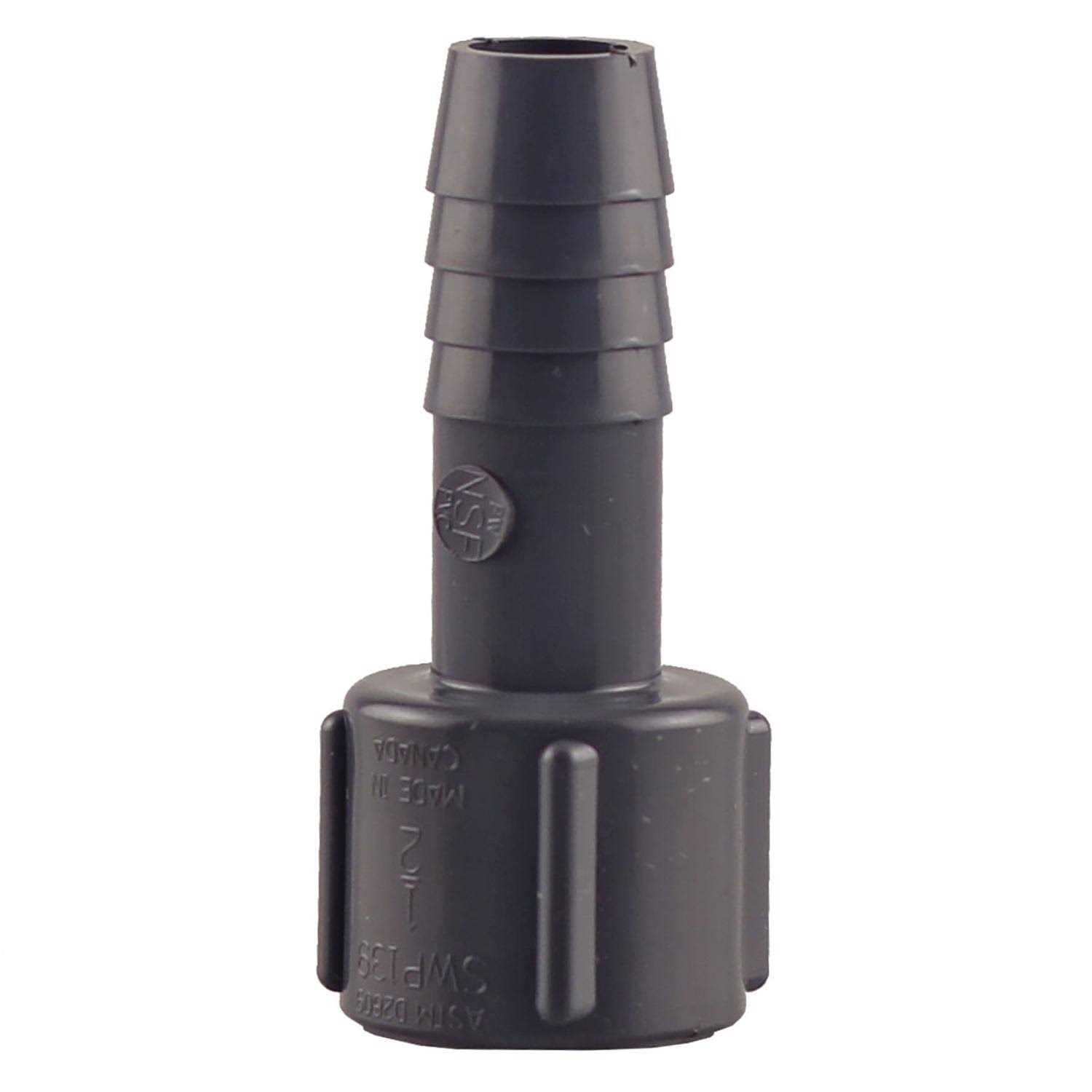 Boshart 1/2 in. FPT x 1/2 in. Insert Polypropylene Hose Adapter - Cheap Fitting