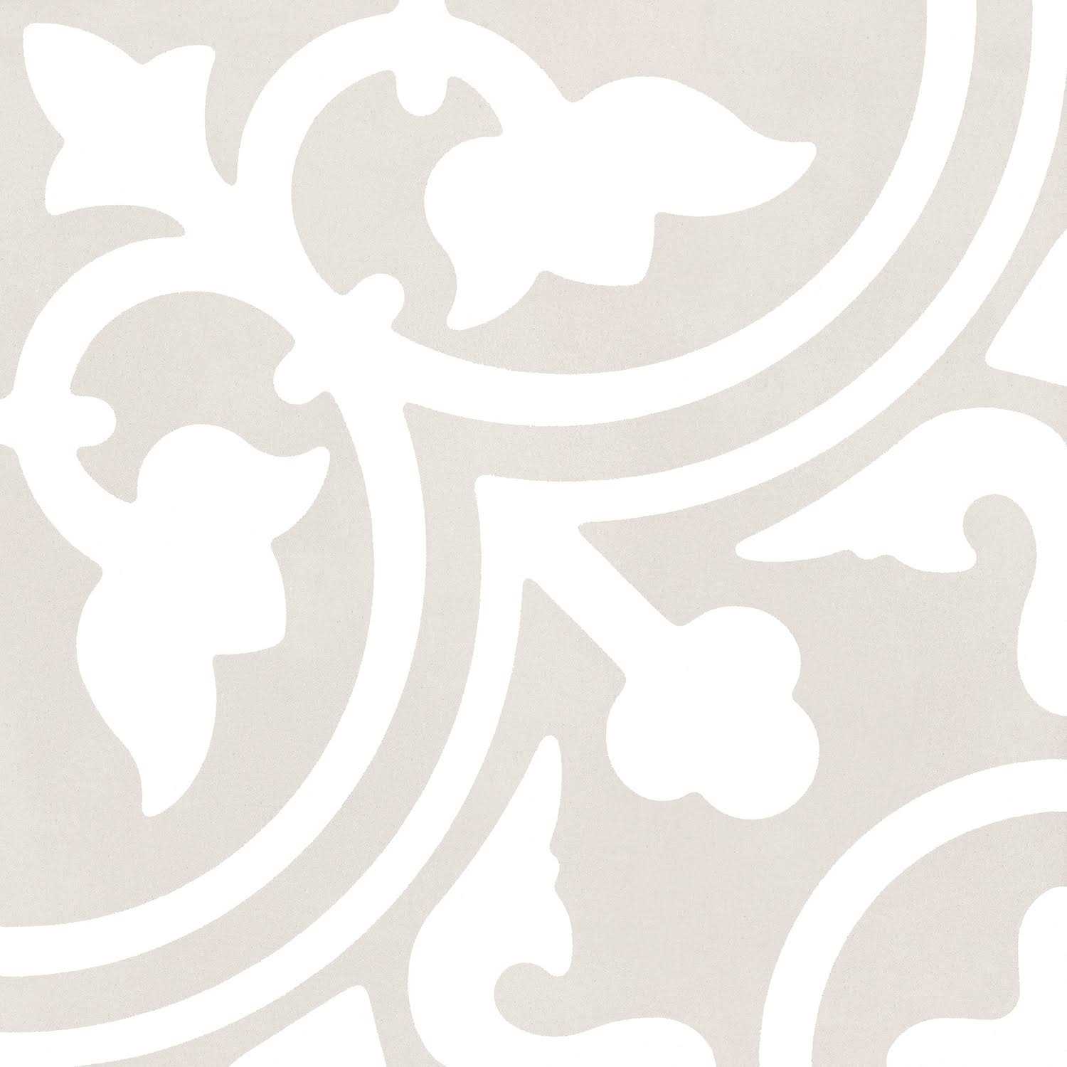 allen + roth Annabelle Gray 8-in x 8-in Glazed Porcelain Encaustic Floor and Wall Tile 20AE05 - Cheap Fitting