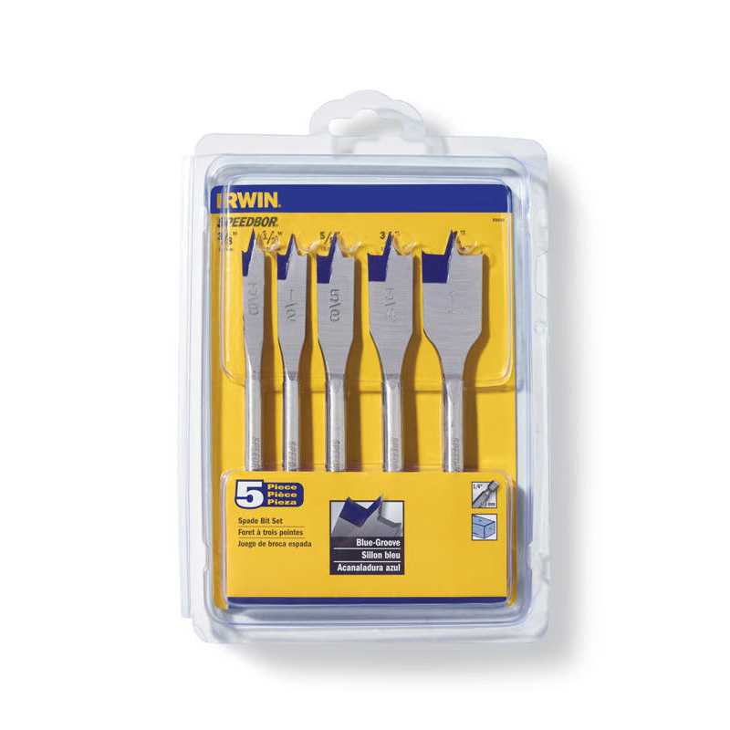 Irwin Speedbor 5 pc. Spade Bit Set 88885 - Cheap Fitting