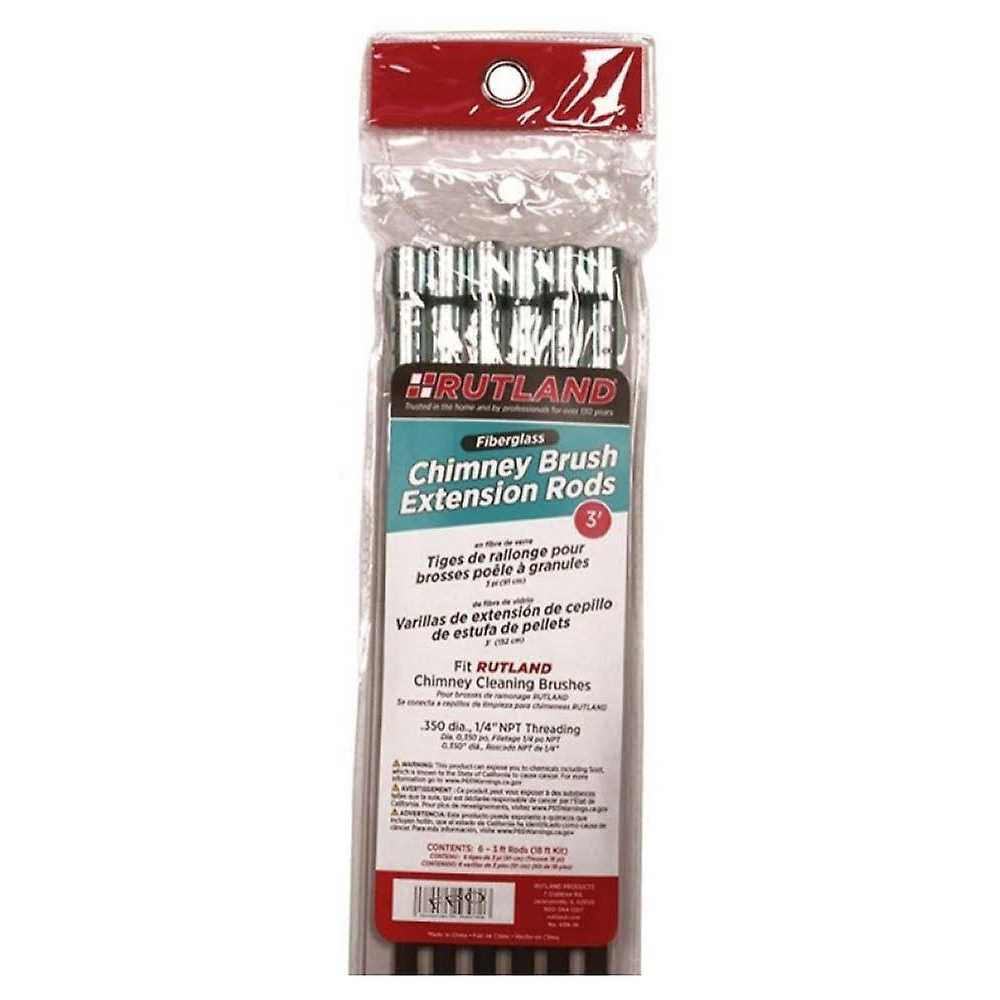 Rutland Krk-18 Fiberglass Chimney Brush Rod Kit - Cheap Fitting