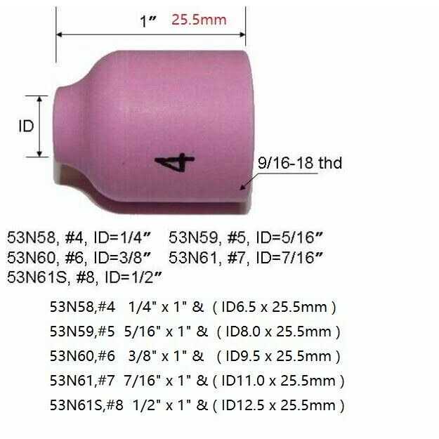 Riverweld TIG Jumbo Gas Lens Collet Bodies Large Diameter Fit SR WP 9 20 25 TIG Welding Torch - Cheap Fitting