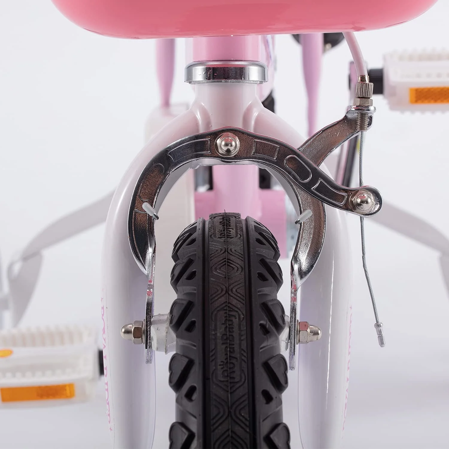 Royalbaby Jenny Girl's Kid's 14 In. Children's Beginner with Bicycle Training Wheels Basket , EL Pink - Cheap Fitting