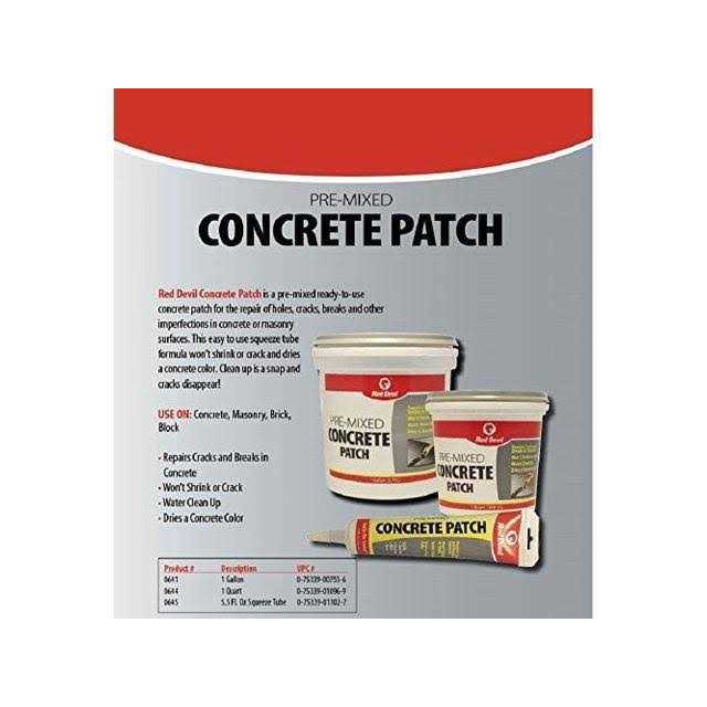 Red Devil 0644 Concrete Patch - Cheap Fitting