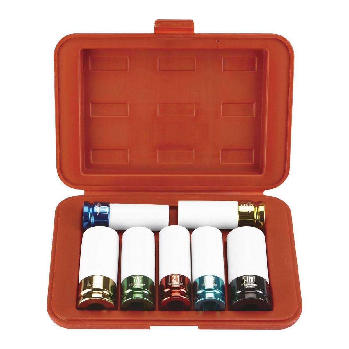 Pittsburgh Automotive 1/2 Lug Nut Impact Socket Set Metric and SAE - Cheap Fitting