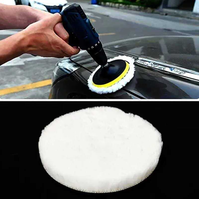 Acxico 1 Set 5pcs 6 Car Polishing Wheel Buffing Pads Set Wool Mop Kit Pad Polisher for Drill - Cheap Fitting