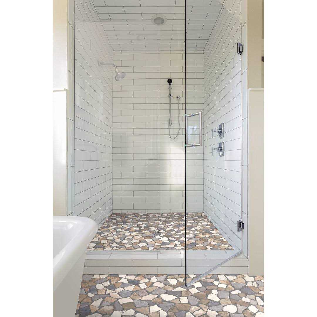 Tile Connection Fit Tile White 11 in. x 11 in. x 9.5 mm Indonesian Marble Mesh-Mounted Mosaic - Cheap Fitting