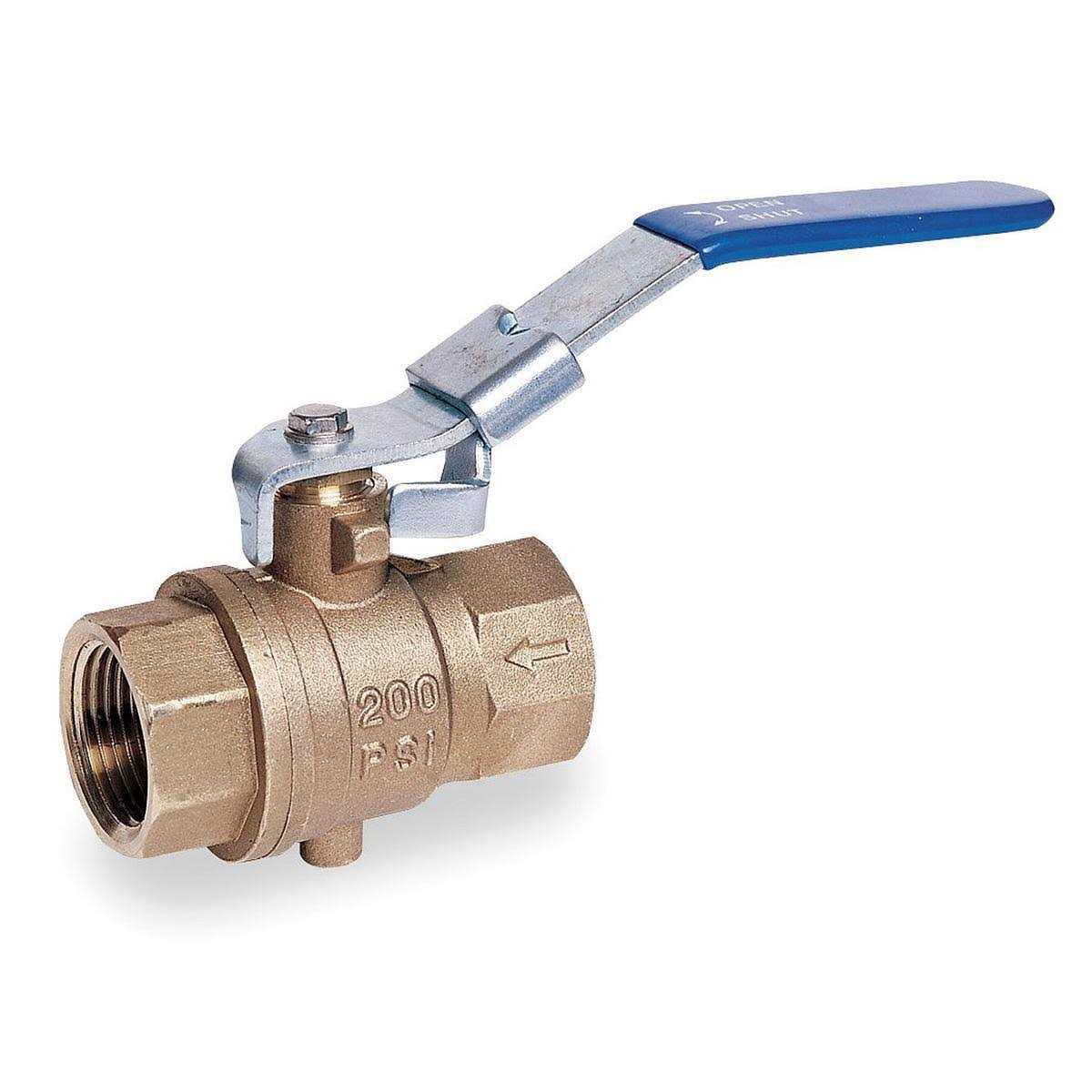 Zoro Select Brass Ball Valve Inline 6GD08 - Cheap Fitting