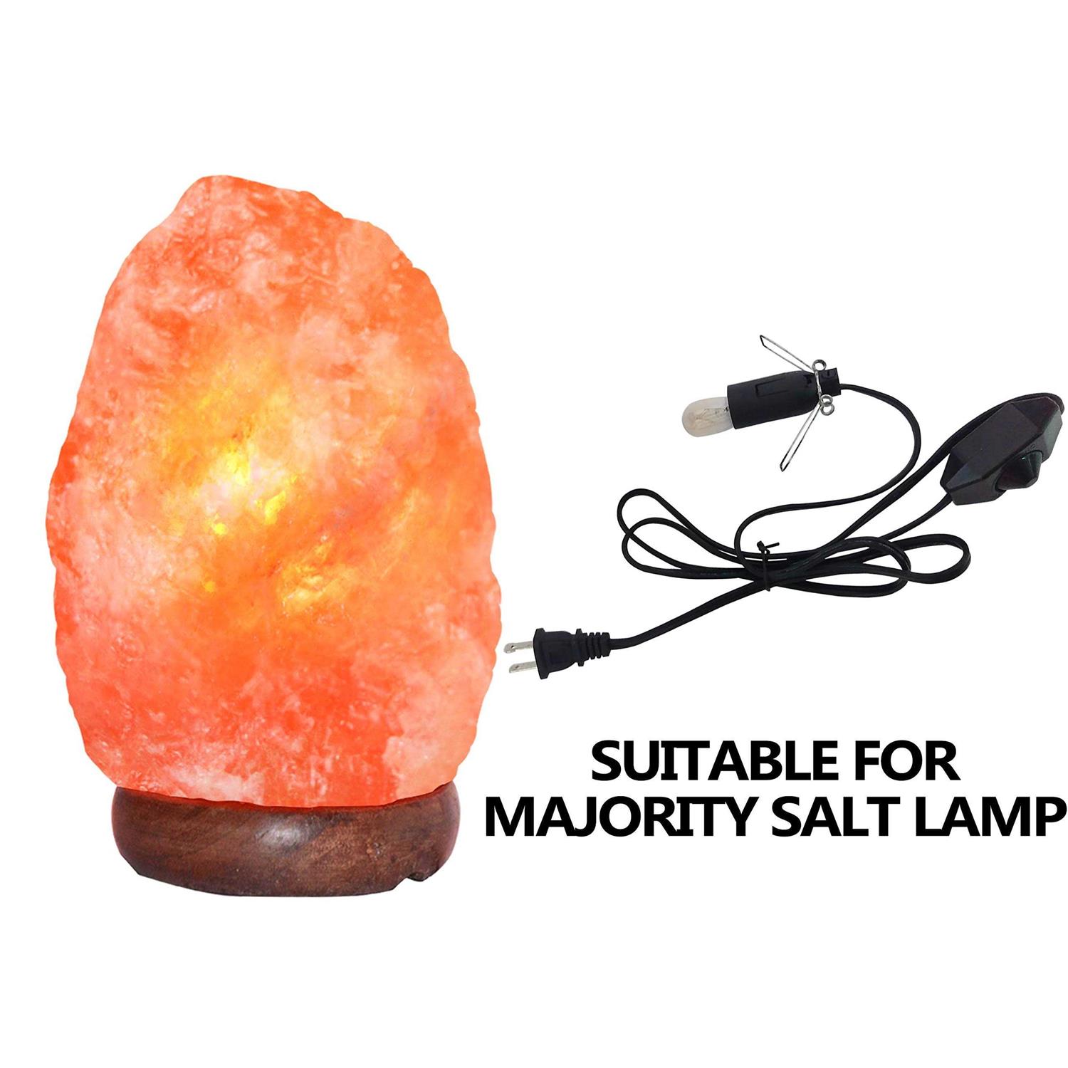 haraqi Himalayan Salt Lamp Cord and Bulb with Dimmer Switch - Cheap Fitting