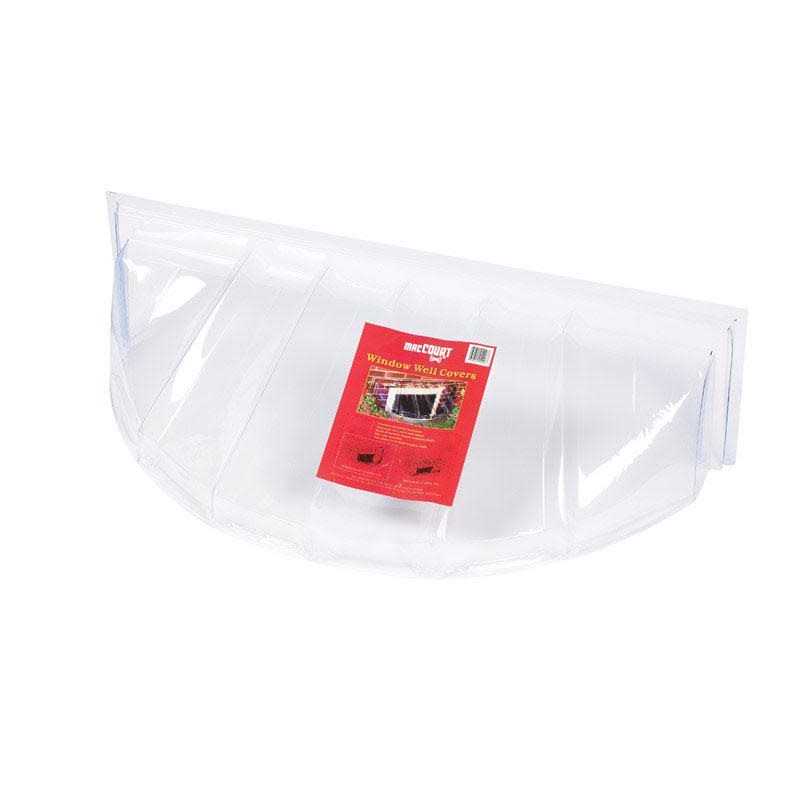 MacCourt 18 In. x 12 In. Polyethylene Circular Bubble Window Well Cover - Cheap Fitting