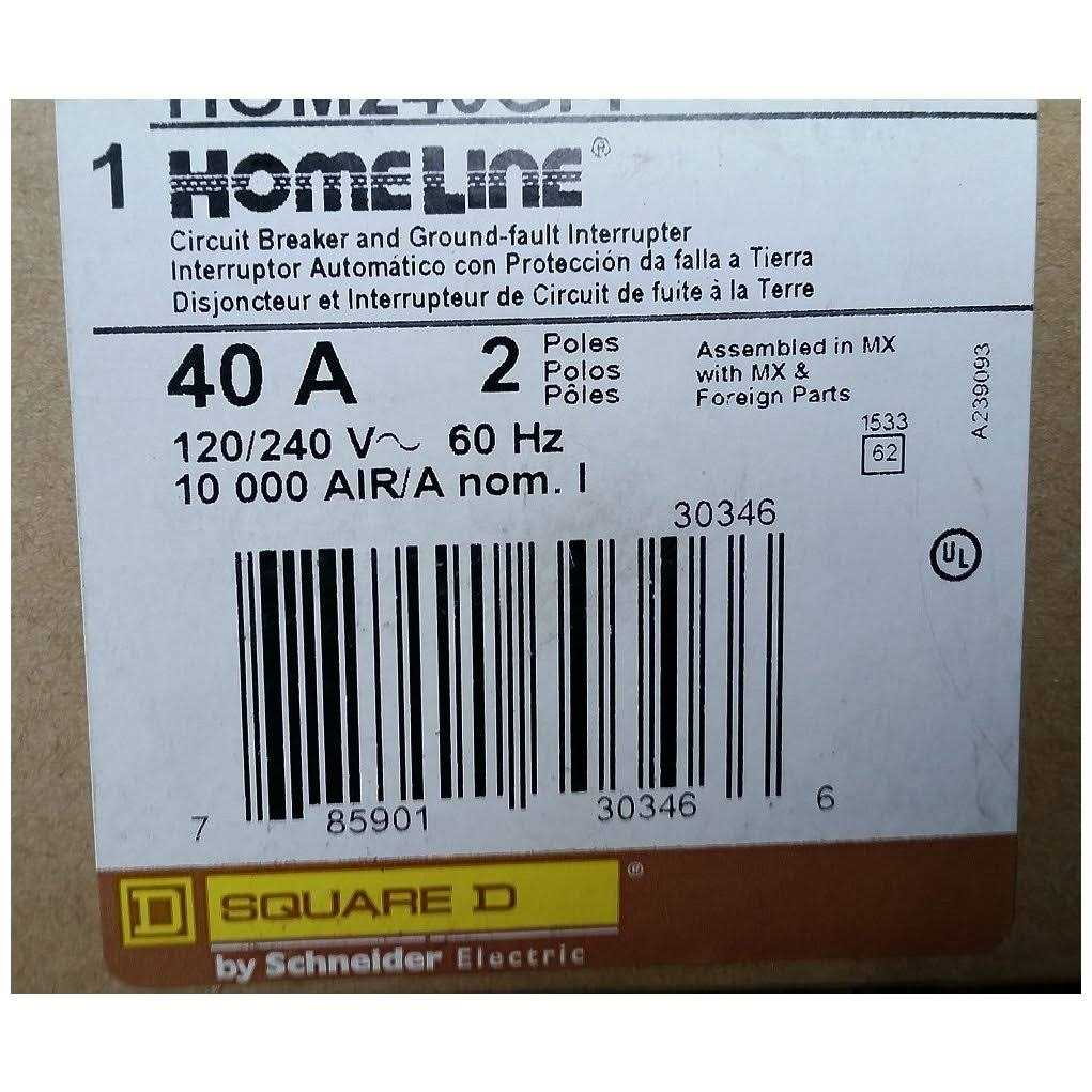 Square D Circuit Breaker HOM240GFI - Cheap Fitting