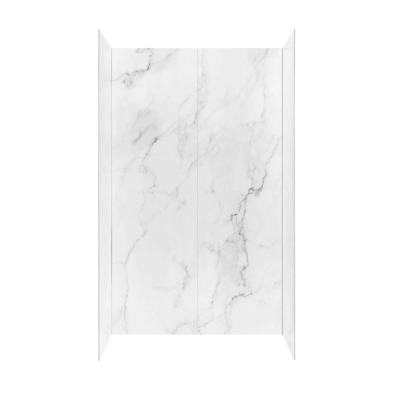 Ove Decors Arroyo 48 x 32 in. Solid Surface Alcove Shower Wall - Cheap Fitting