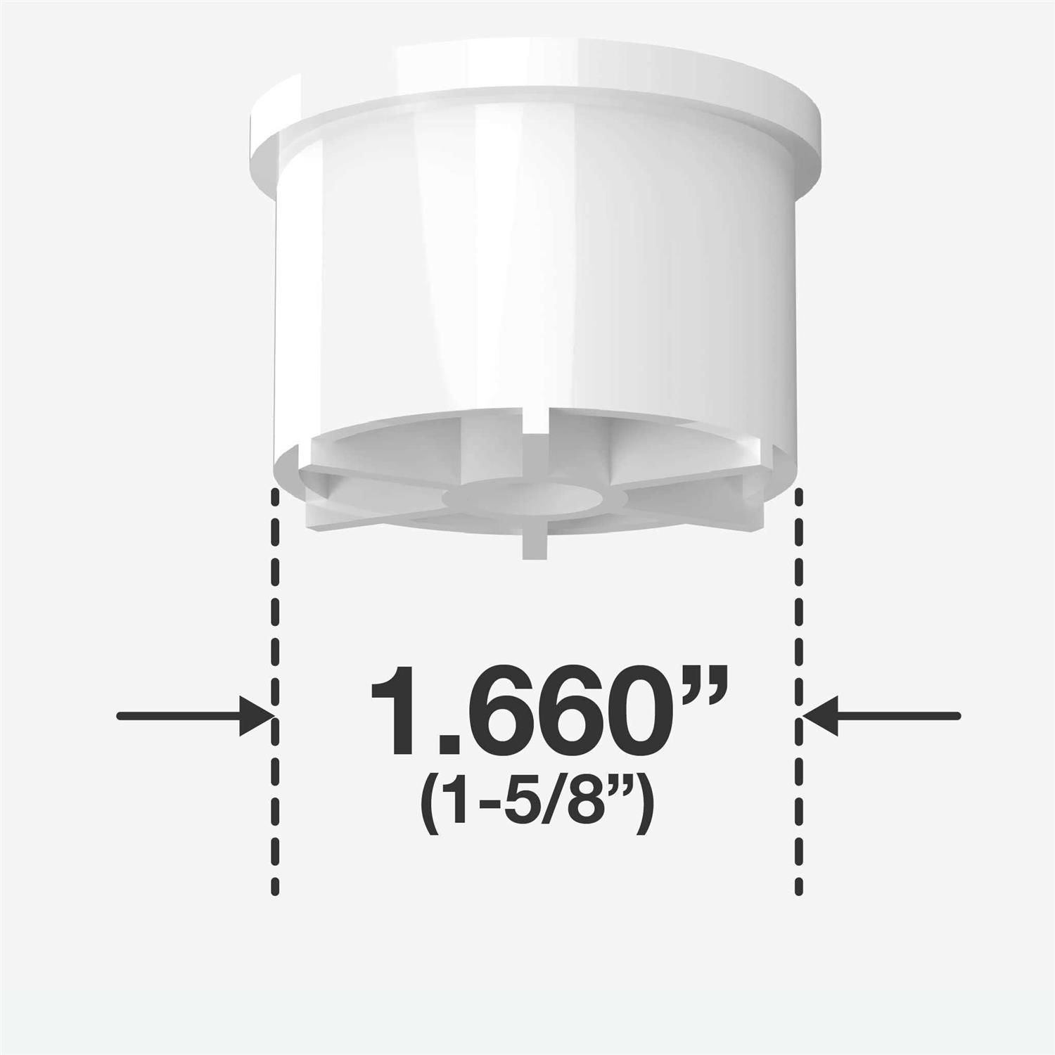 Formufit F114cf7-wh-4 Caster Fitting Insert Furniture Grade - Cheap Fitting