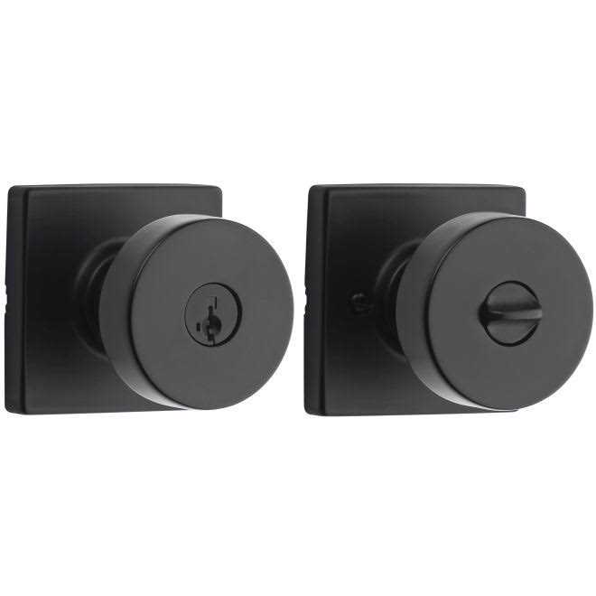 Kwikset 740PSKSQT Pismo Keyed Entry Door Knob with Square Rose 740PSKSQT-15S - Cheap Fitting