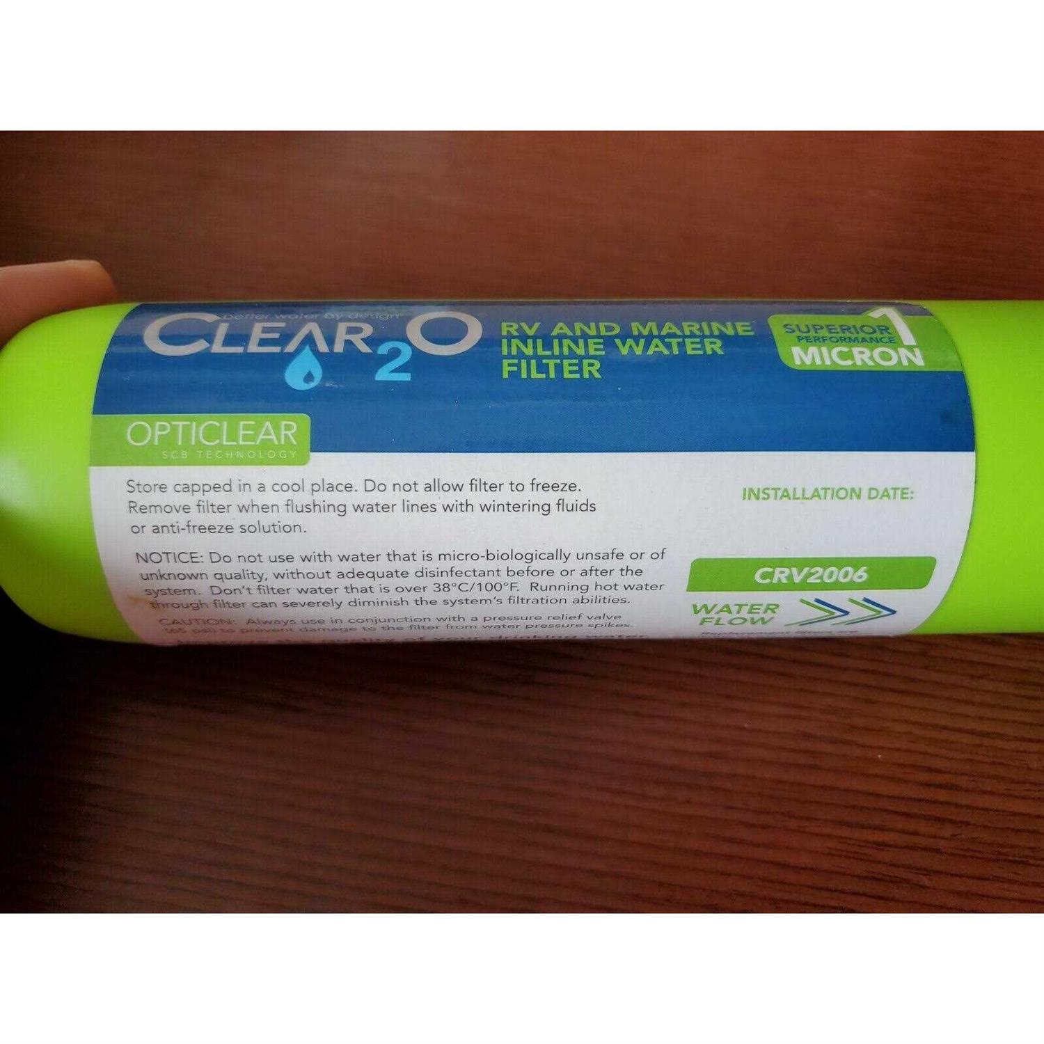 Clear2o RV & Marine Inline Water Filter - Cheap Fitting
