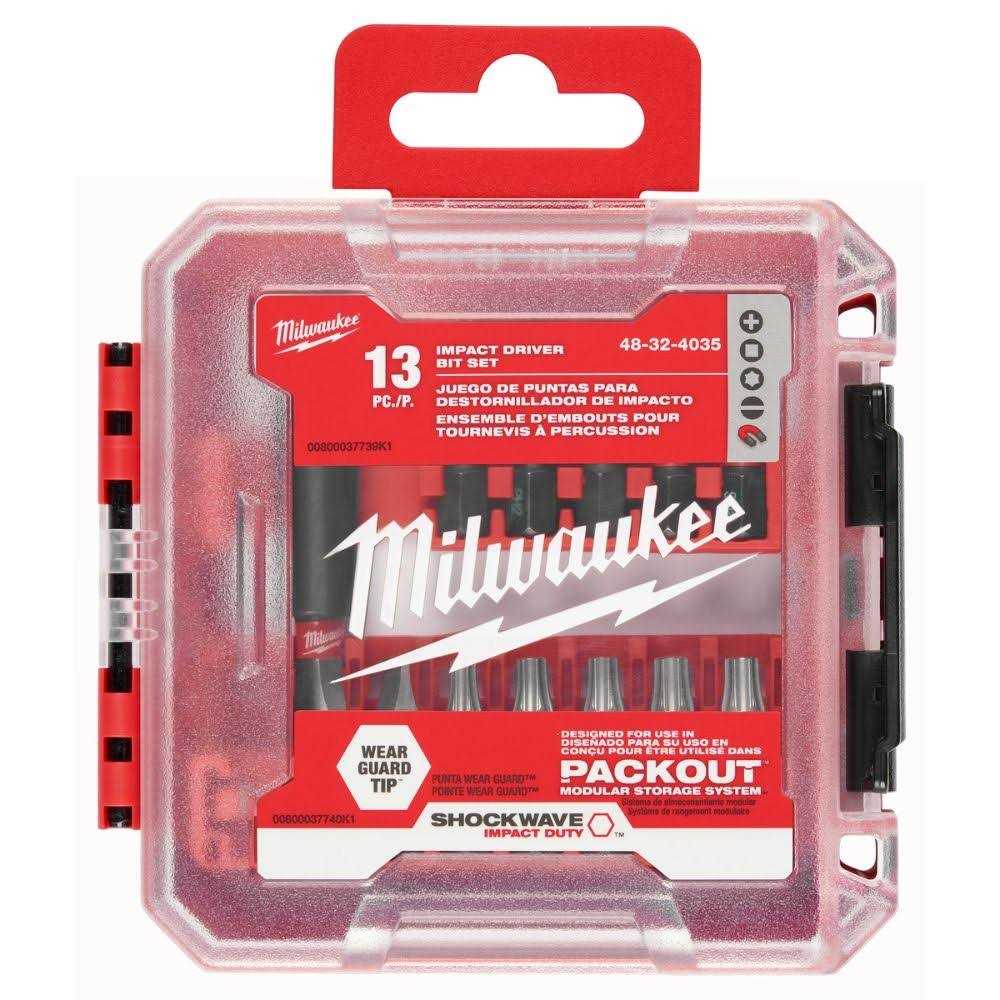 Milwaukee SHOCKWAVE Impact Duty Driver Bit Set 48-32-4035 - Cheap Fitting
