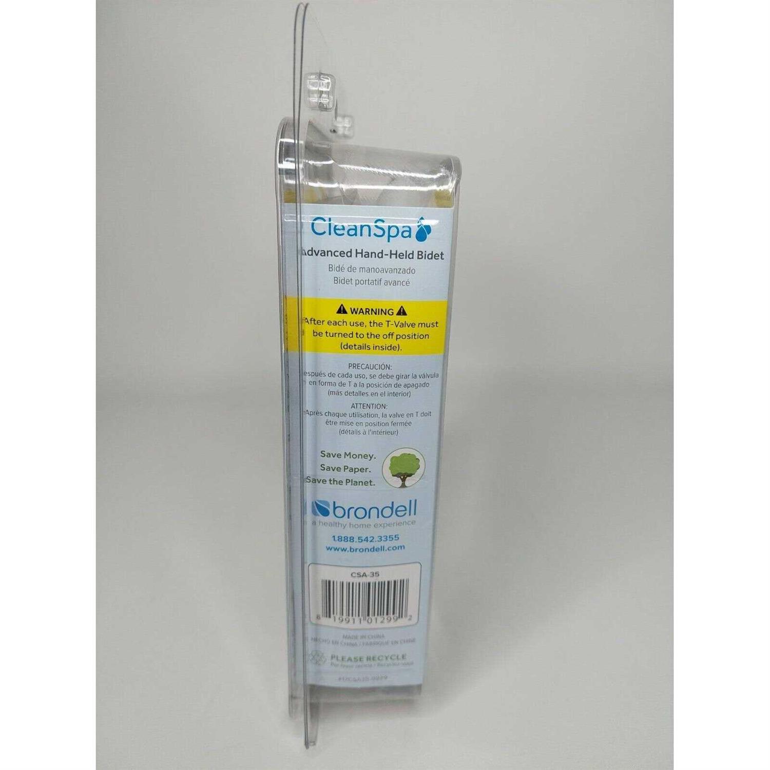 Brondell Hand Held Bidet Sprayer for Toilet CleanSpa Advanced Bidet Attachment - Cheap Fitting