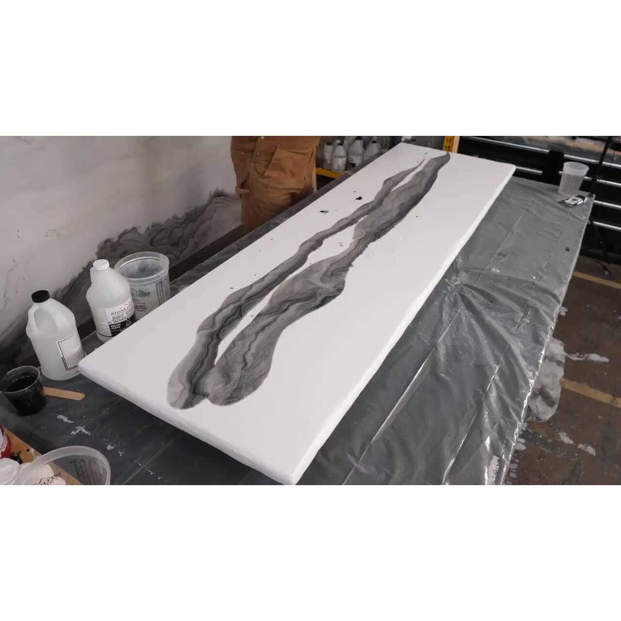 Stone Coat Countertops Carrara Marble Finish Countertop Kit SCTC - Cheap Fitting