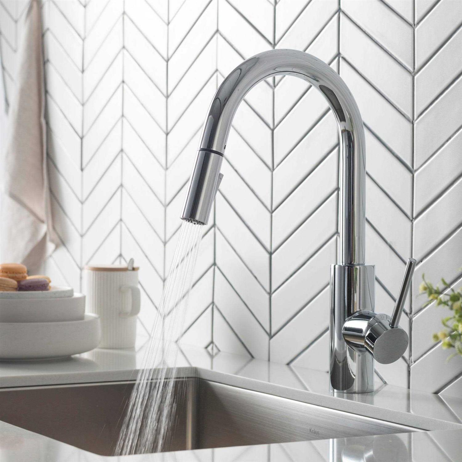 Kraus KPF-2820SFACB Oletto Single Handle Pull-Down Kitchen Faucet - Cheap Fitting