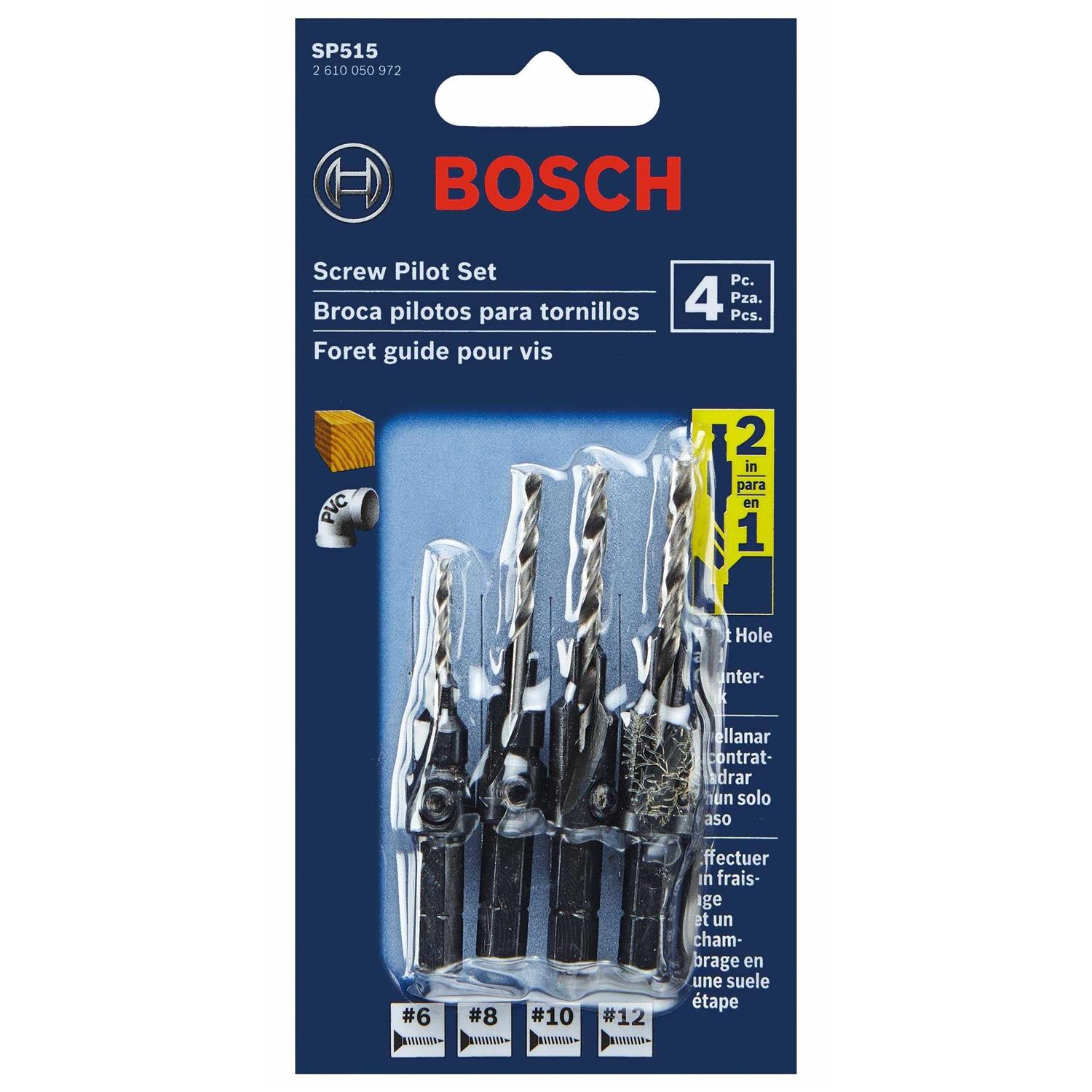 Bosch SP515 5-Piece Hex Shank Screw Pilot Bit Set - Cheap Fitting