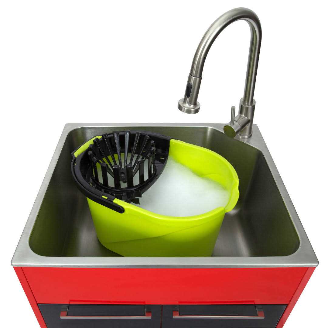 Presenza All-in-One 24 in. x 21.2 in. x 34 in. Stainless Steel Drop-in Sink and Cabinet with Faucet 75977 - Cheap Fitting