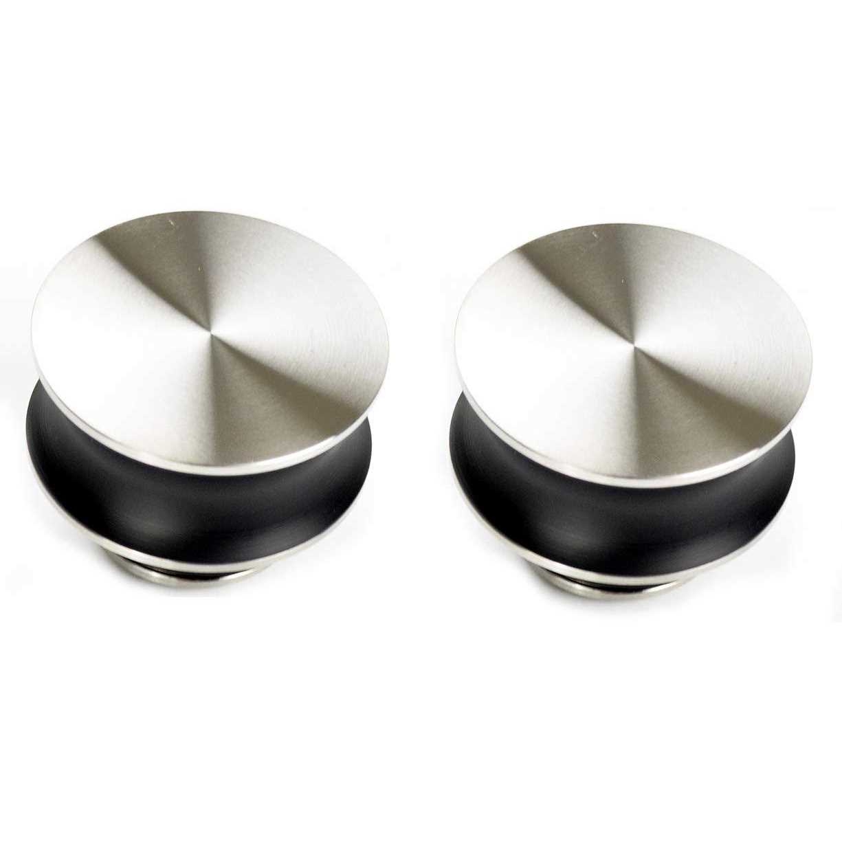 DIYHD NBSHOWERS Frameless Brushed Stainless Steel Sliding Glass Track barn Door Hardware - Cheap Fitting