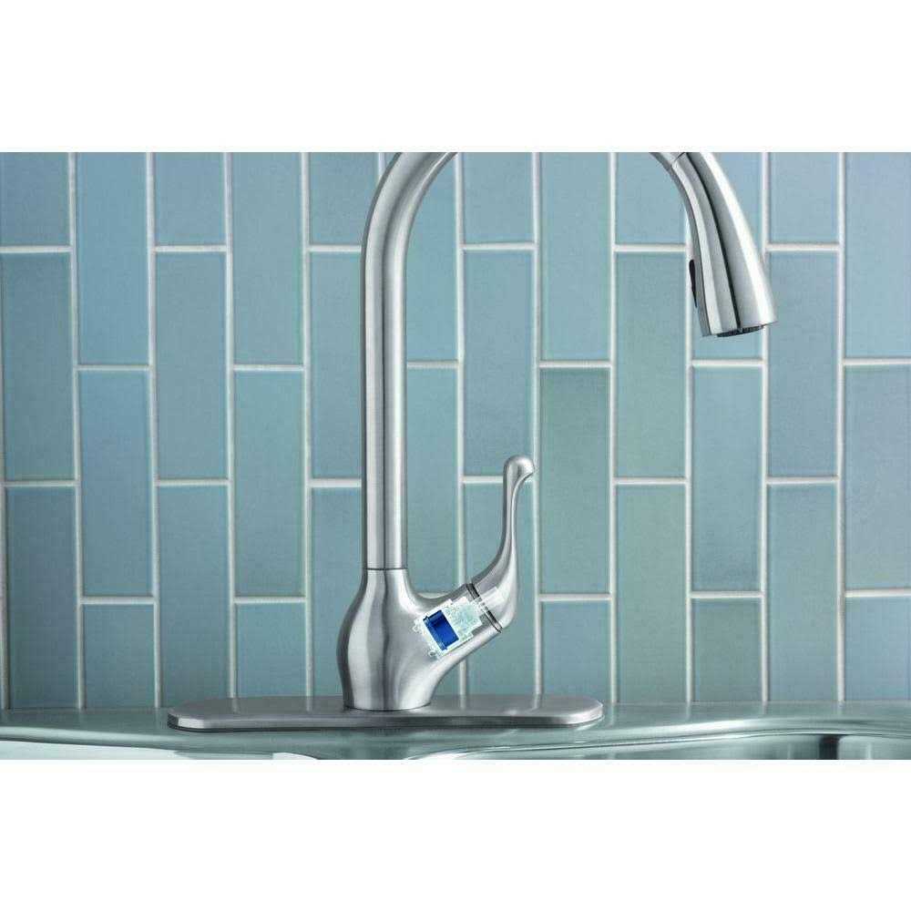 Kohler Barossa Pull-Down Kitchen sink Faucet with Soap/Lotion Dispenser - Cheap Fitting