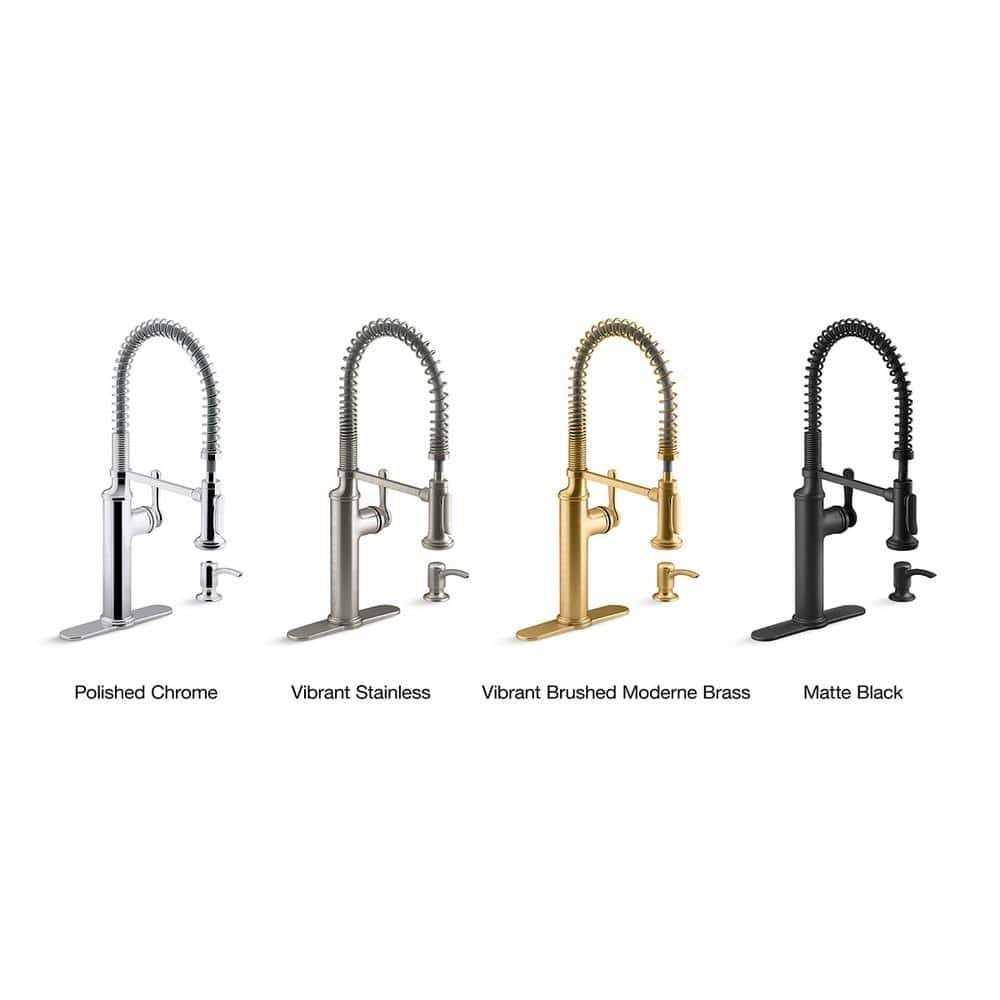 Kohler Sous Pro-Style Single Handle Pull Down Sprayer Kitchen Faucet - Cheap Fitting