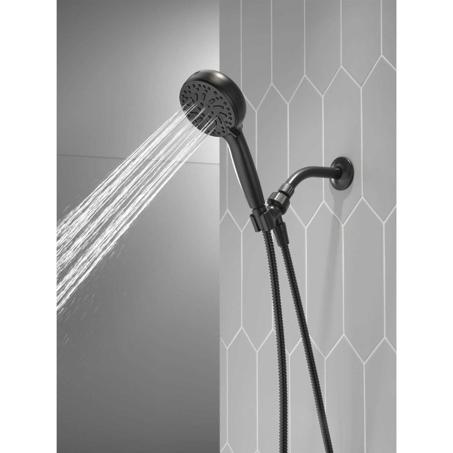 Delta Universal Showering 6-Setting Hand Shower with Cleaning Spray - Cheap Fitting