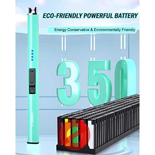 Rechargeable Lighter Electric Candle Lighters Arc Plasma Flameless Windproof USB Lighter Multi-Safety Protection Teal Blue - Cheap Fitting