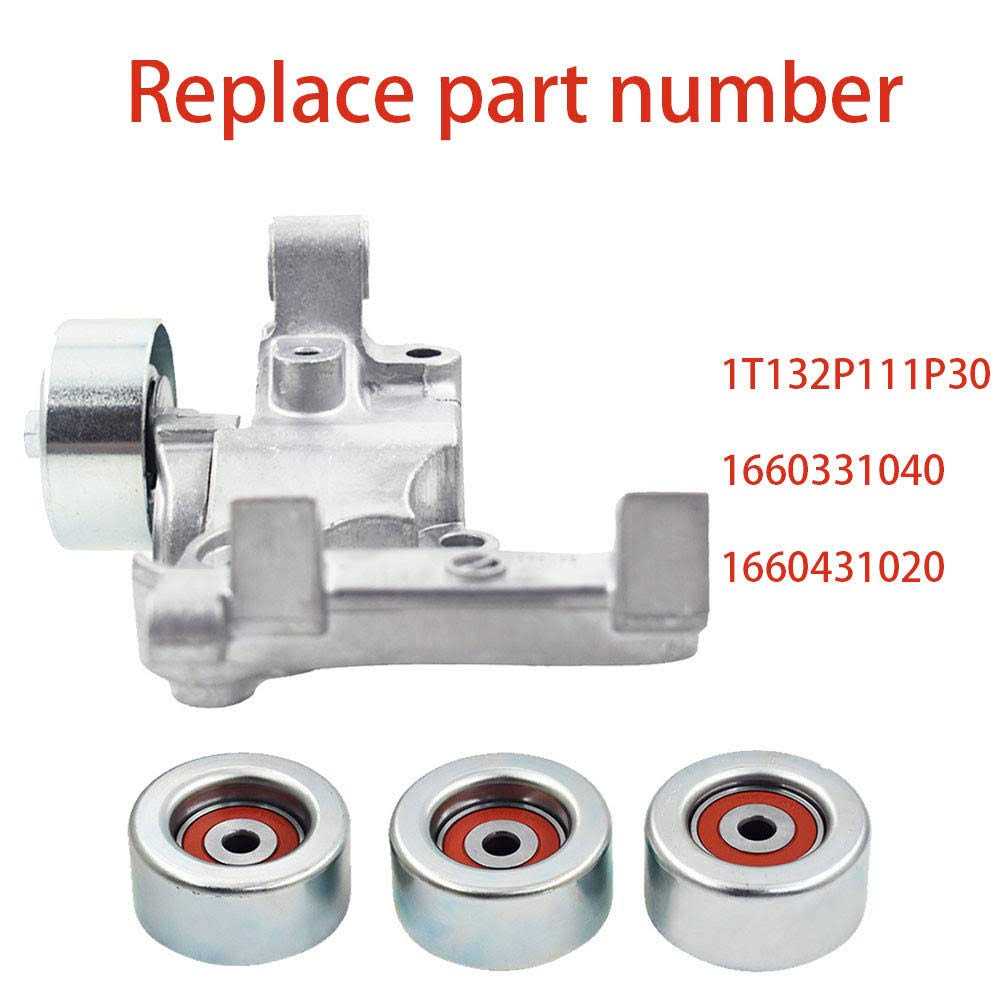 Drive Belt Tensioner & 3 Pulley Replacement for Toyota 4runner 03-09 Fj Cruiser 07-09 Tacoma 05-15 Tundra 05-11 4.0 V6 1t132p111p30 1660331040 - Cheap Fitting