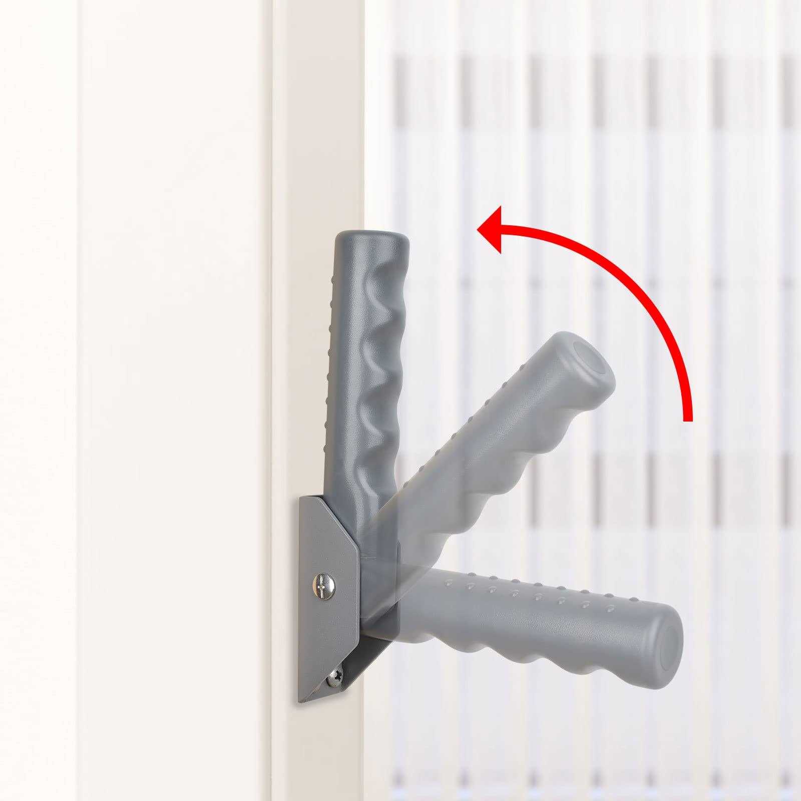iGuerburn Doorway Flip Assist Handle, Door Assistant Support Grip Handle, Doorway Stair Assist Grab Bar for Elderly or People Who with Balance Issues - Cheap Fitting