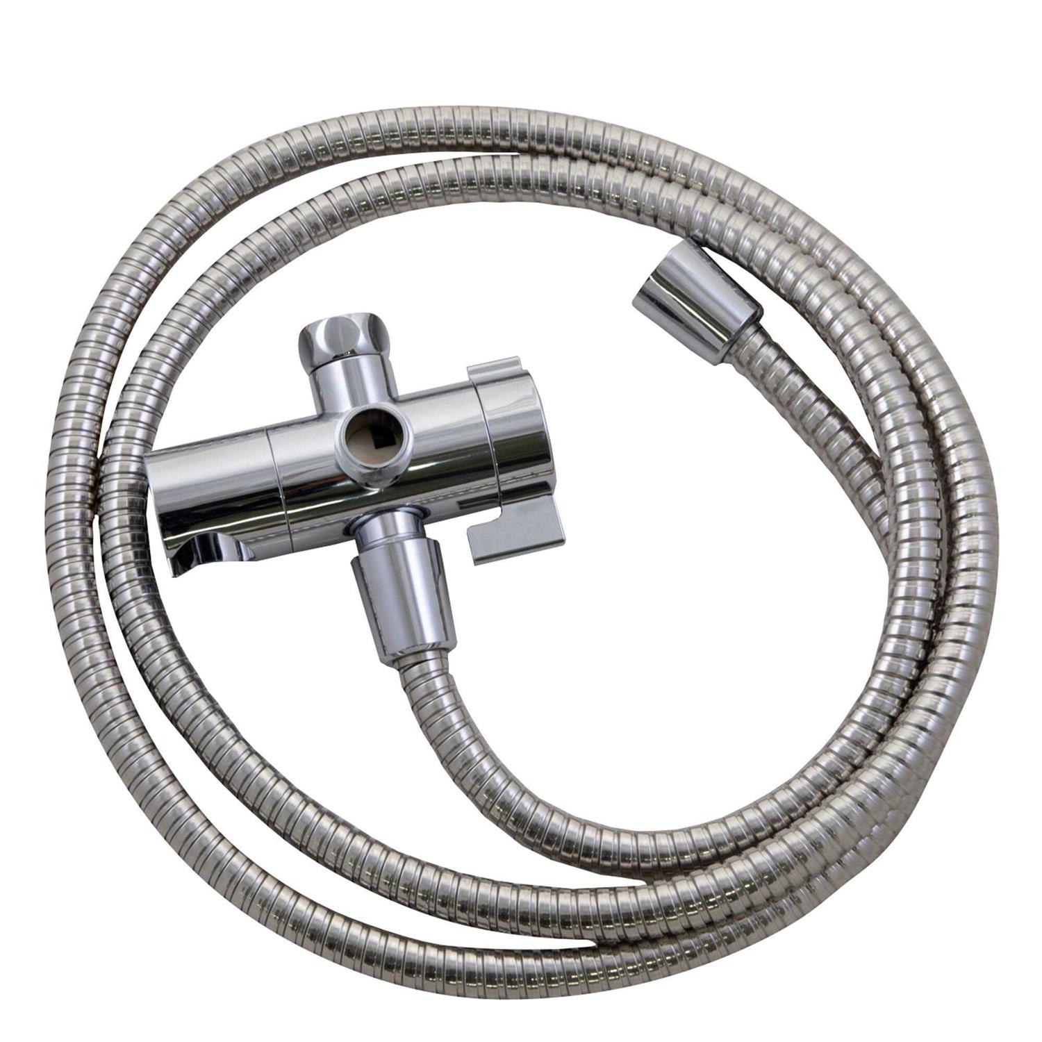 Design House Three-Way Shower Diverter and Hose - Cheap Fitting