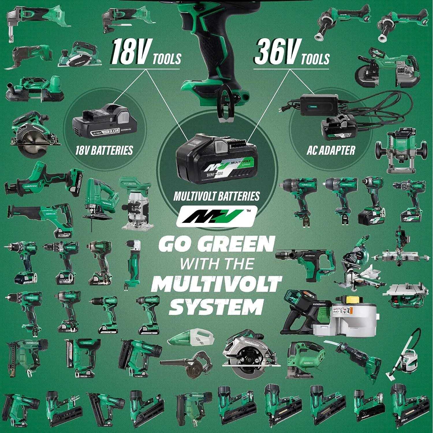 Metabo HPT Cordless 18V MultiVolt Straight Finish Nailer Kit 16 Gauge NT1865DMSTM - Cheap Fitting