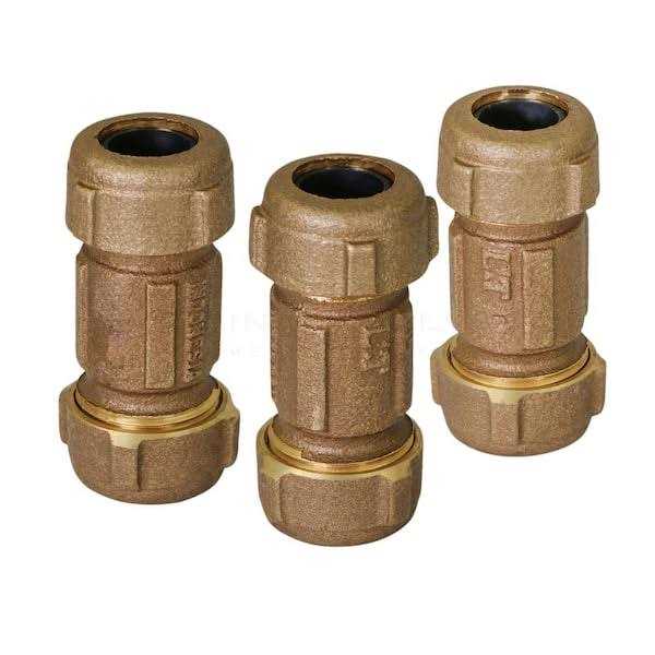 The Plumber’s Choice Brass Compression Coupling Fitting - Cheap Fitting