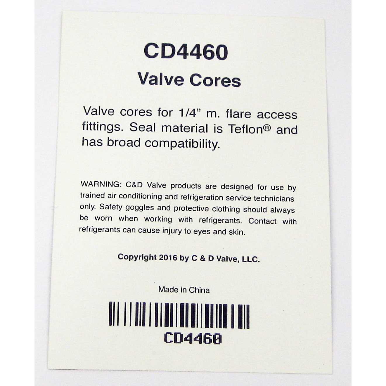 C&D Valve Cores Package Of 25 CD4460 - Cheap Fitting