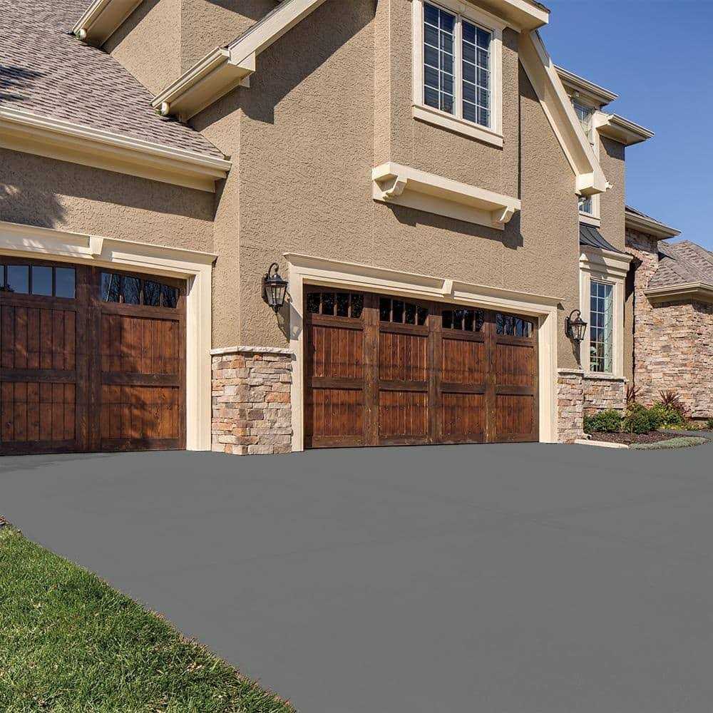 BEHR Premium 5 gal Gray Self-Priming 1-Part Epoxy Satin Interior/Exterior Concrete and Garage Floor Paint - Cheap Fitting