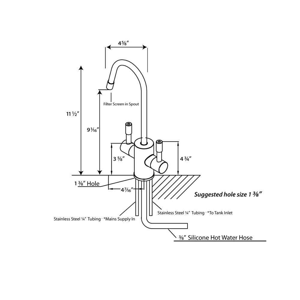 Ready Hot Single Lever Faucet for Water Only Finish - Cheap Fitting