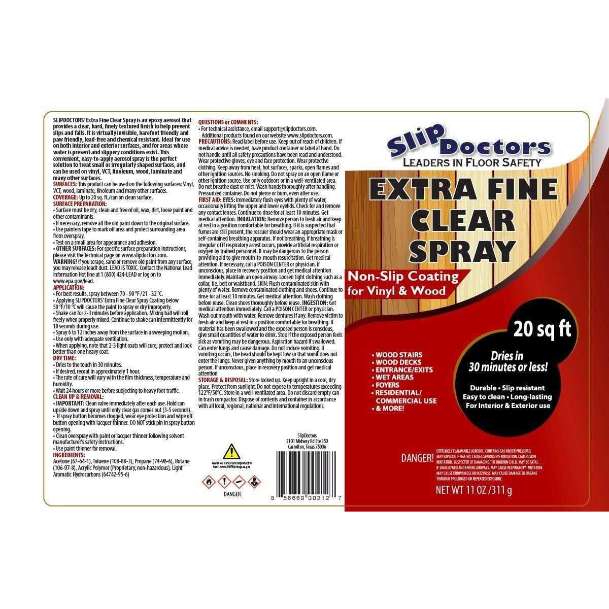 Extra Fine Clear Anti-Slip Spray for Wood - Cheap Fitting