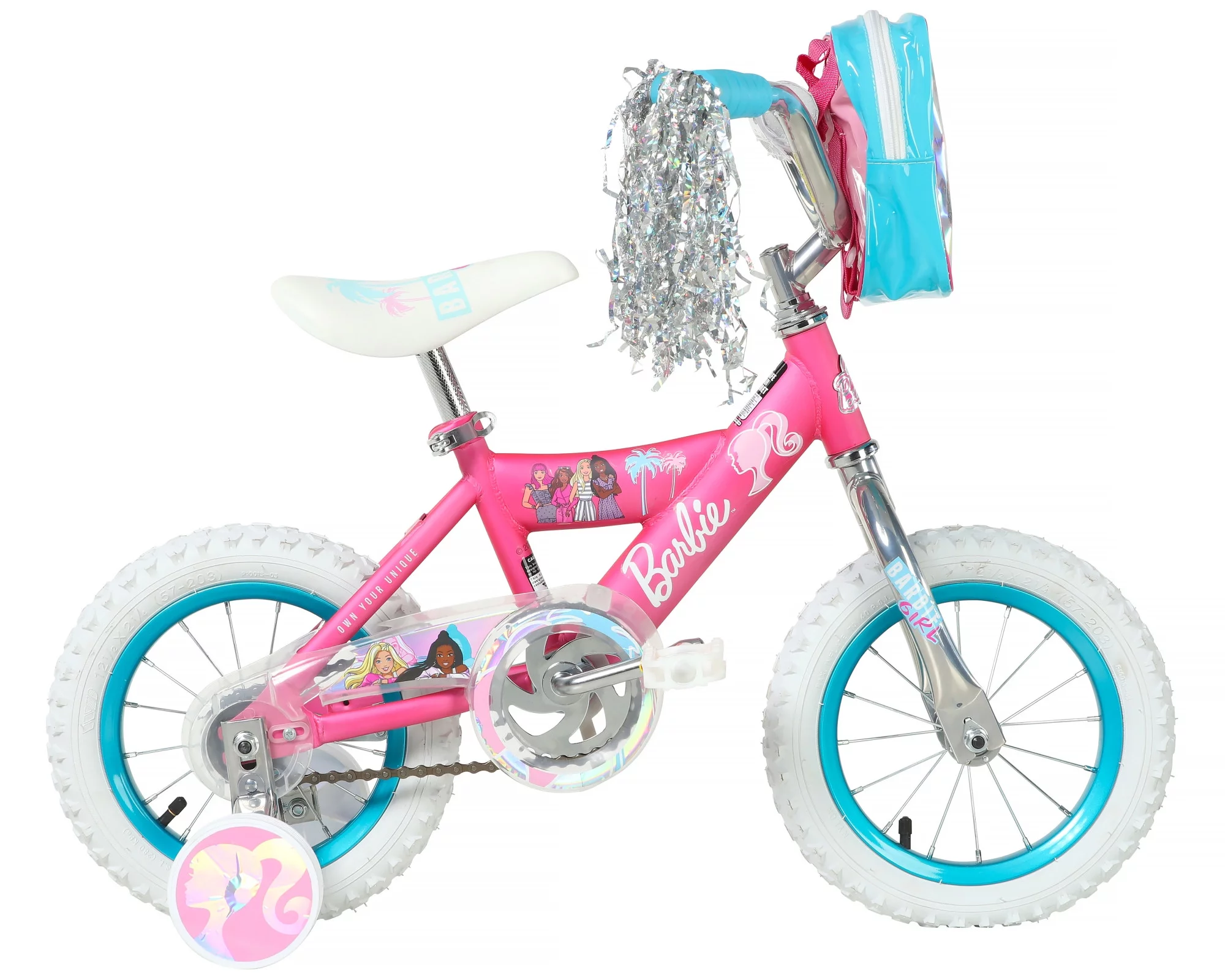Dynacraft Barbie 12-inch Girls BMX Bike for Age 3-5 Years - Cheap Fitting