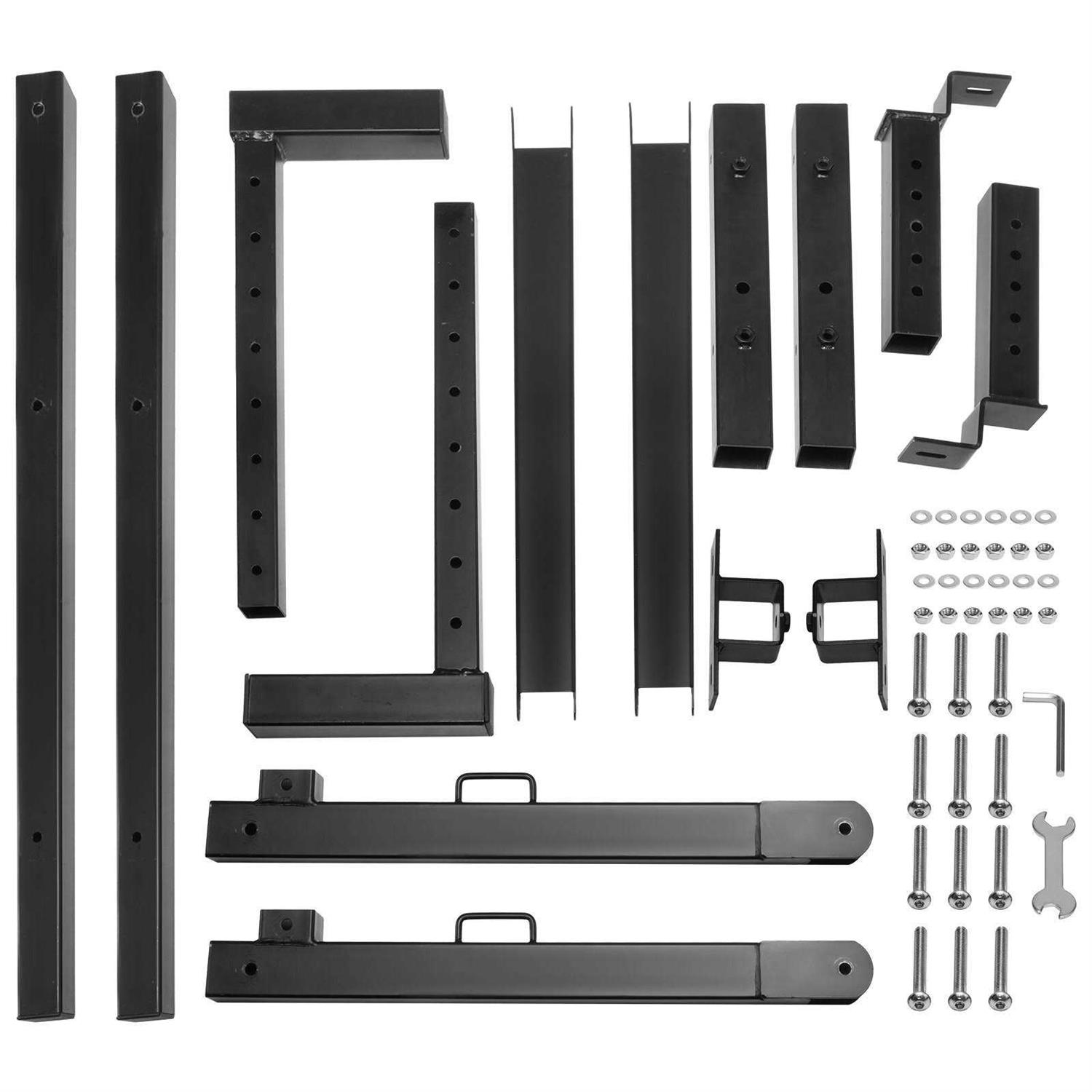 VEVOR Truck Rack 19-34inch Extendable Truck Ladder Rack 38.6-43.6 Adjustable Height - Cheap Fitting