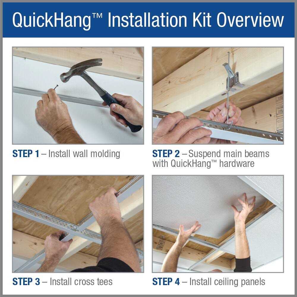 Armstrong CEILINGS QUICKHANG Installation Kit White ft. 2 ft. x 2 ft - Cheap Fitting