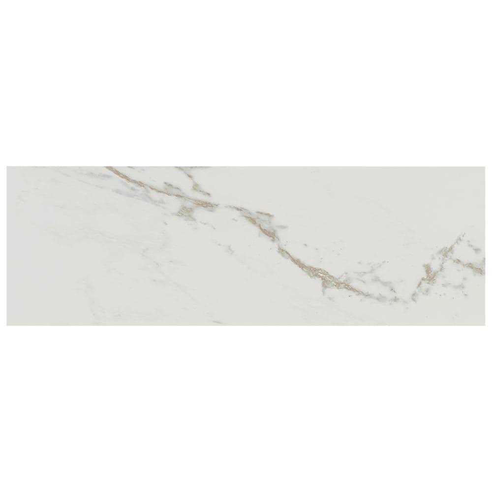 American Olean Marble Manor Calacatta 6-in x 18-in Glossy Ceramic Marble Look Wall Tile MM10618HC1P2 - Cheap Fitting