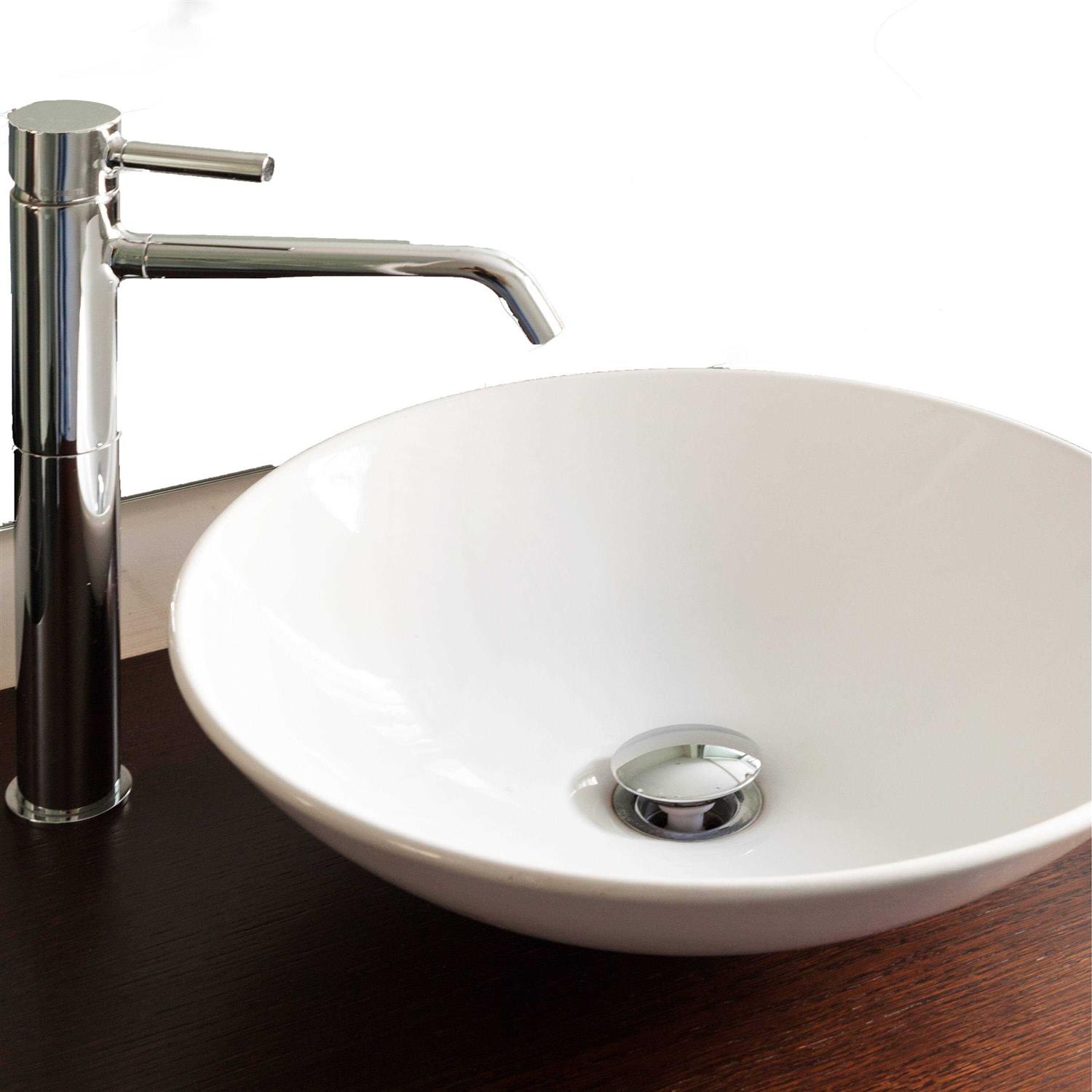 PF WaterWorks PF0717-CH-WSDecoDRAINHair Catcher Push Pop-Up Sink Drain without Overflow - Cheap Fitting