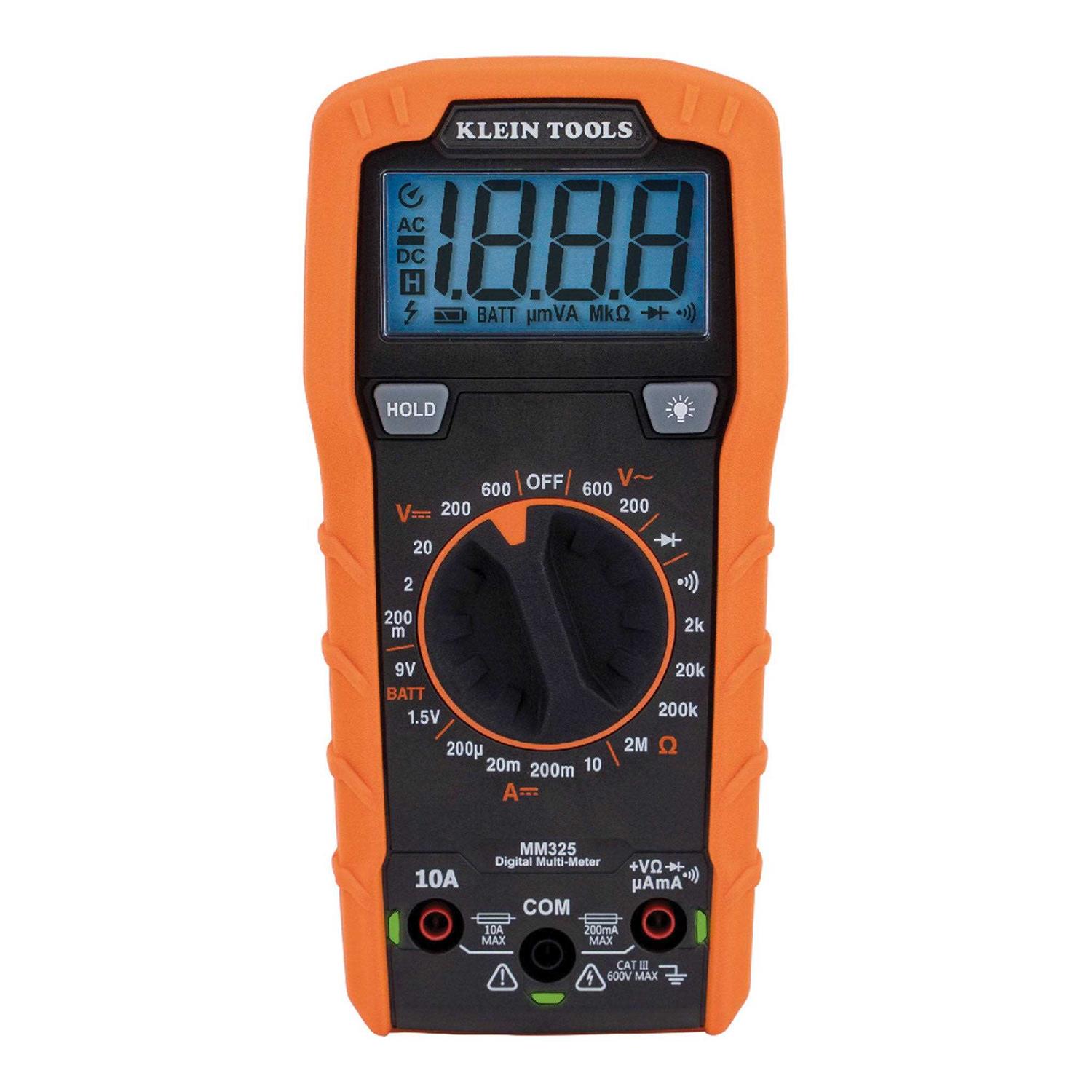 Klein Tools MM325 600V Manual Ranging Digital Multimeter - Cheap Fitting