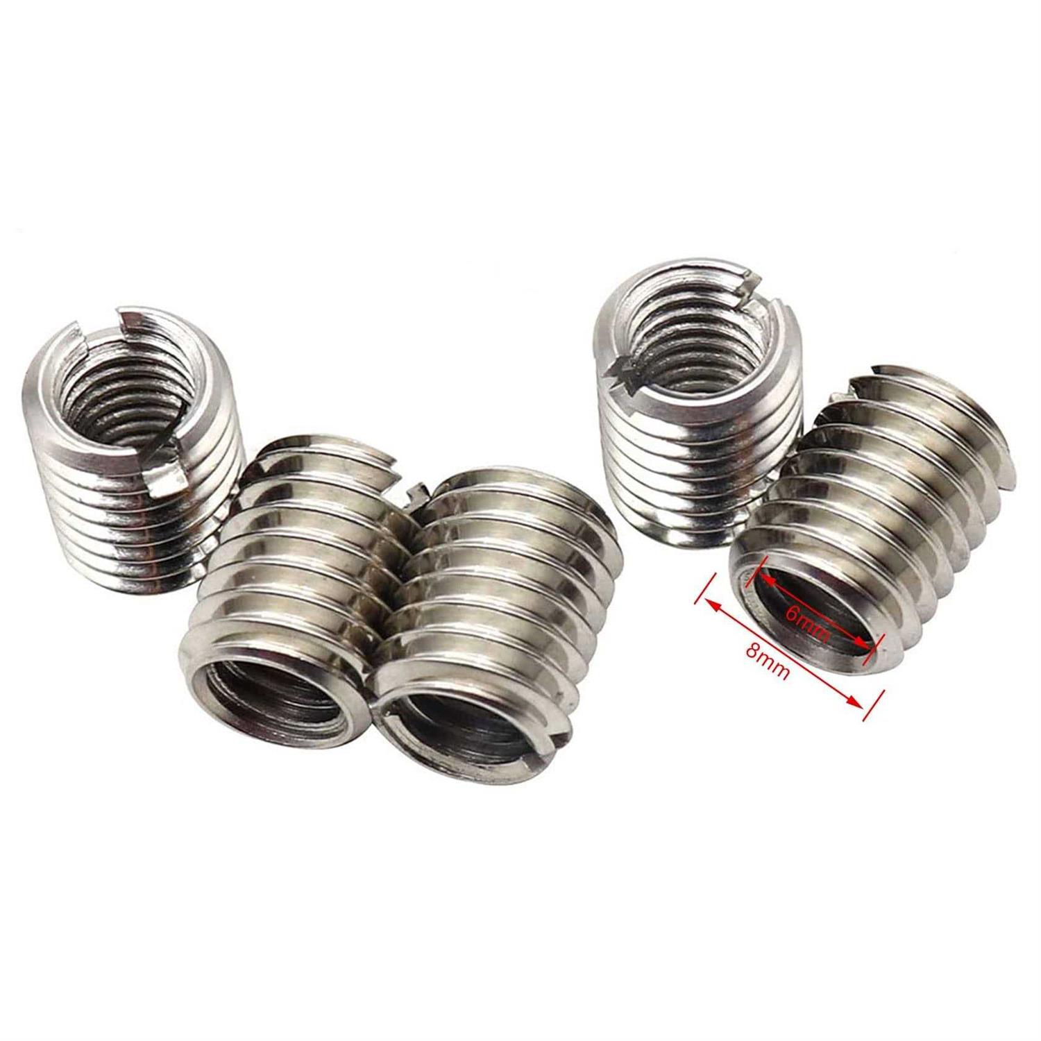 FZJDSD 5 Pcs Thread Adapters Sleeve Reducing Nut for M8 8MM Male to M6 6MM Female - Cheap Fitting